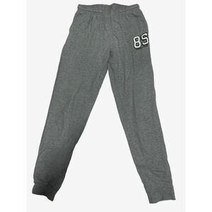 Grey sweatpants with embroidered logo
